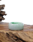 Baikalla Jewelry Jadeite Jade Bangle Bracelet Natural Burmese Green Jadeite Jade Bend Men's Ring