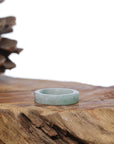 Baikalla Jewelry Jadeite Jade Bangle Bracelet Natural Burmese Green Jadeite Jade Bend Men's Ring