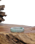 Baikalla Jewelry Jadeite Jade Bangle Bracelet Natural Burmese Green Jadeite Jade Bend Men's Ring