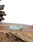 Baikalla Jewelry Jadeite Jade Bangle Bracelet Natural Burmese Green Jadeite Jade Bend Men's Ring