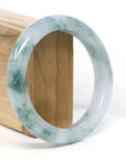 Baikalla Jewelry Jadeite Jade Bangle Bracelet Burmese High-end Ice blue green Jade Jadeite Bangle Bracelet (58.15mm) ( Collectibles )T267