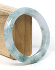 Baikalla Jewelry Jadeite Jade Bangle Bracelet Burmese High-end Ice blue green Jade Jadeite Bangle Bracelet (58.15mm) ( Collectibles )T267