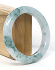 Baikalla Jewelry Jadeite Jade Bangle Bracelet Burmese High-end Ice blue green Jade Jadeite Bangle Bracelet (58.15mm) ( Collectibles )T268