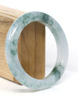 Baikalla Jewelry Jadeite Jade Bangle Bracelet Burmese High-end Ice blue green Jade Jadeite Bangle Bracelet (58.15mm) ( Collectibles )T269