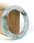 Baikalla Jewelry Jadeite Jade Bangle Bracelet Burmese High-end Ice blue green Jade Jadeite Bangle Bracelet (58.15mm) ( Collectibles )T269