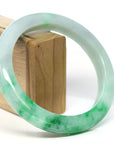 Baikalla Jewelry Jadeite Jade Bangle Bracelet Baikalla™ "Classic Bangle" Genuine Jadeite Jade Green Bangle Bracelet (59.39mm)