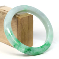 Baikalla Jewelry Jadeite Jade Bangle Bracelet Baikalla™ "Classic Bangle" Genuine Jadeite Jade Green Bangle Bracelet (59.39mm)#T271