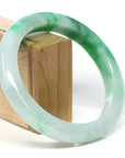 Baikalla Jewelry Jadeite Jade Bangle Bracelet Baikalla™ "Classic Bangle" Genuine Jadeite Jade Green Bangle Bracelet (59.39mm)