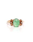 Baikalla Jewelry Jadeite Engagement Ring 5 Baikalla™ "Aretha" 18k Rose Gold Natural Imperial Jadeite Morning Glory Engagement Ring