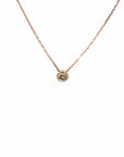 Baikalla Jewelry Gemstone Pendant Necklace Baikalla 18K Rose Gold Round Tourmaline Pendant Necklace