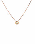 Baikalla Jewelry Gemstone Pendant Necklace Baikalla 18K Rose Gold Round Tourmaline Pendant Necklace