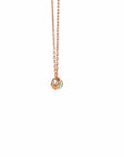 Baikalla Jewelry Gemstone Pendant Necklace Baikalla 18K Rose Gold Round Tourmaline Pendant Necklace