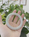 Baikalla's Classic Real Jadeite Jade Bangle Bracelet (56.92 mm) 