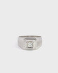 18k White Gold Men's Diamond Band Ring