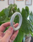 Baikalla "Half Round"  Light Green Jadeite Jade Bangle Bracelet (62.7 mm) 