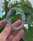 Baikalla Natural Burmese Icy Blue-Green Jadeite Jade Bangle Bracelet (54.50mm) 