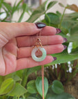 Baikalla™ "Good Luck Birdie" 18k Rose Gold Genuine Burmese Jadeite Lucky Kou Kou Pendant Necklace With Ruby and Diamond