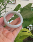 Classic Lavender Natural Jadeite Jade Bangle ( 58.12 mm ) 