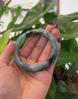 Baikalla Natural Burmese Blue-green Jadeite Jade Bangle Bracelet (57.86mm)