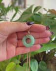 Baikalla™ "Good Luck Birdie" 18k Rose Gold Genuine Burmese Jadeite Lucky Kou Kou Pendant Necklace With Ruby and Diamond