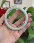 Baikalla™ "Classic Bangle" Genuine Burmese Jadeite Jade Bangle Bracelet (65.82mm) 