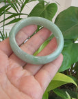 Baikalla Classic Green Natural Jadeite Jade Bangle (57 mm )