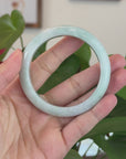 Classic Real Jade Jadeite Bangle Bracelet (56.58 mm) 