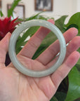 Baikalla™ "Classic Bangle" Genuine Burmese Green Jadeite Jade Bangle Bracelet (62.52mm) 