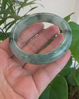 Baikalla High-end Burmese Ice Blue-Green Jade Jadeite Bangle Bracelet (57.76mm) ( Collectibles )T091