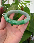 Baikalla™ "Classic Bangle" Genuine Jadeite Jade Green Bangle Bracelet ( 80.59mm)