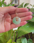 18k Rose Gold Genuine Burmese Jadeite Constellation (Scorpio) Necklace Pendant