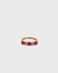 18k Gold Heat Treated Ruby Ring