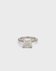 Baikalla™ 14k White Gold Diamond and Moissanite Wedding Engagement Ring