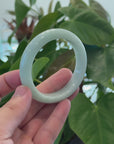 Baikalla Natural Burmese Green Jadeite Jade Bangle Bracelet (54.68mm) 