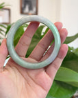 Baikalla Genuine Lavender & Green Burmese Jadeite Jade Bangle Bracelet (62.20mm) 