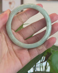 Baikalla™ "Classic" Genuine Jadeite Jade Green Bangle Bracelet (57.73mm) 