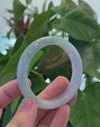 Baikalla Natural High Quality Burmese Icy Lavender Green Jadeite Jade Bangle Bracelet (collectible)  (55.30mm) 