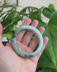 Natural Burmese Blue-green Jadeite Jade Bangle Bracelet (54.31mm)