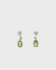 Baikalla™ Classic 14k White Gold Peridot Dangle Earrings