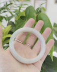 Green Burmese Jadeite Jade Bangle Bracelet (58.33 mm) 