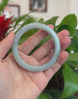 Baikalla™ "Classic Bangle" Genuine Burmese Jadeite Jade Bangle Bracelet (57.37mm) 