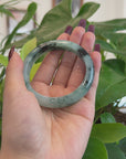 Baikalla Natural Burmese Blue-green Jadeite Jade Bangle Bracelet (58.03mm)