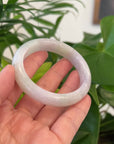 Genuine Burmese Light Lavender & Green Jadeite Jade Bangle Bracelet( 56.26   ) 