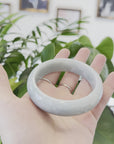 Genuine Burmese Jadeite Jade Bangle Bracelet (59.37 mm) 