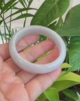 Baikalla "Classic Bangle" Lavender Natural Burmese Jadeite Jade Bangle ( 57.5 mm ) 