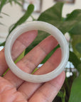 Classic Lavender Natural Jadeite Jade Bangle ( 56.53 mm ) 