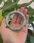 Baikalla Natural Burmese Blue-green Jadeite Jade Bangle Bracelet (59.48mm)