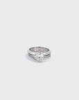 Baikalla™ 14k White Gold Moissanite Diamond 2 in 1 Engagement Ring