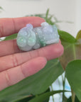 Genuine Burmese High quality Lavender Green Jadeite Jade PiXiu Pendant Necklace