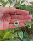 Baikalla™ "Good Luck Birdie" 18k Rose Gold Genuine Burmese Jadeite Lucky Kou Kou Pendant Necklace With Ruby